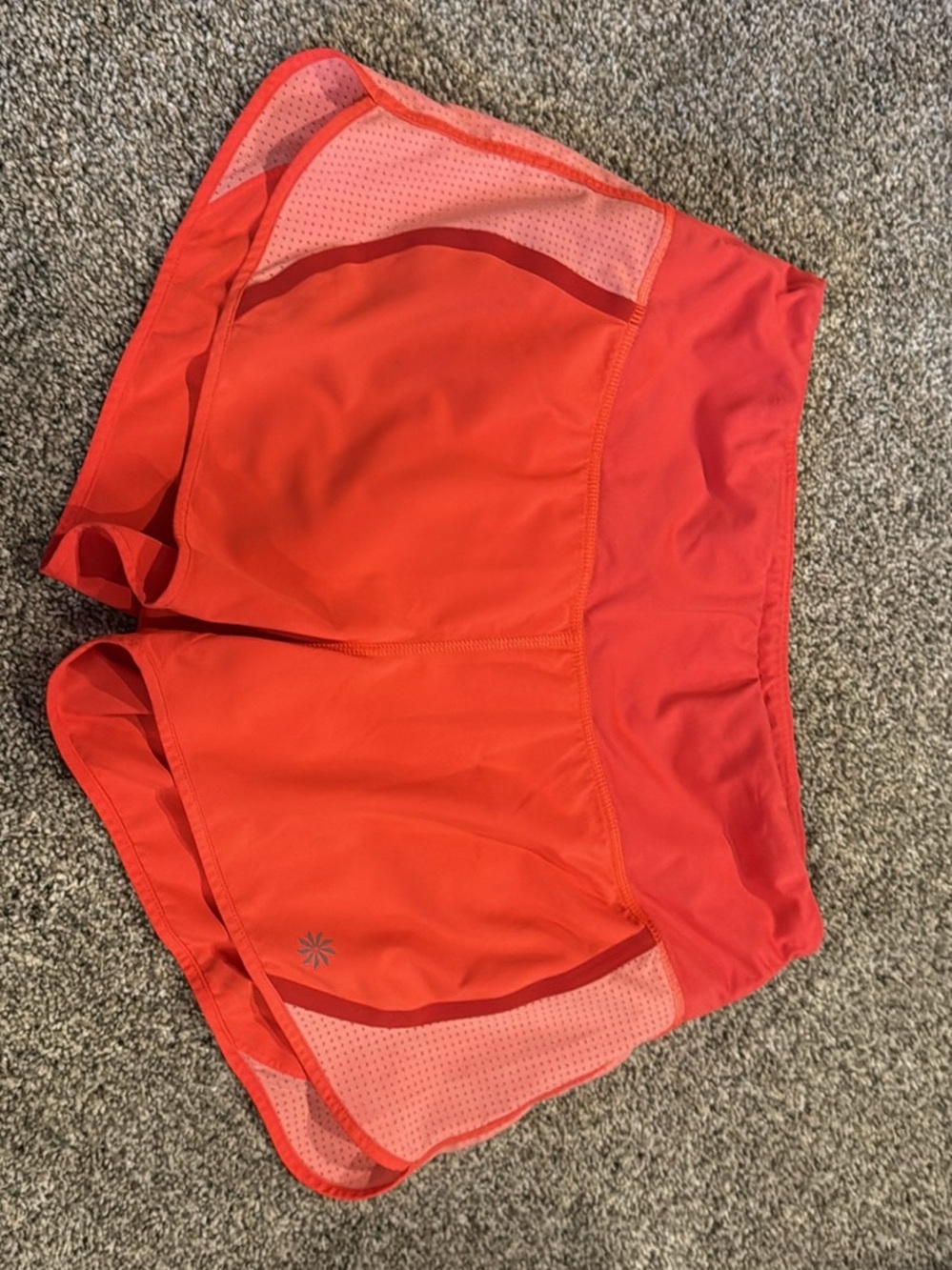 Coral Athleta Running Shorts